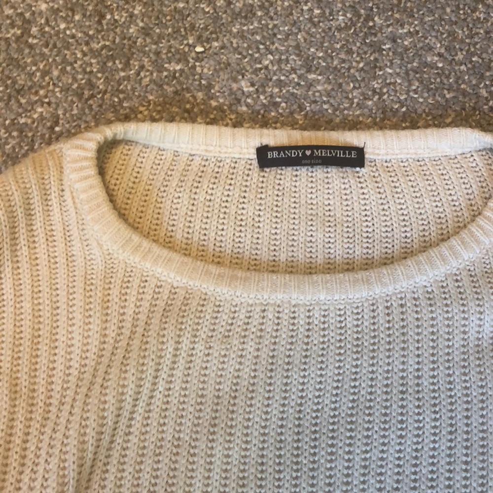 Brandy melvile oversized knit sweater